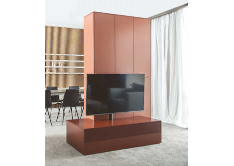 Wohnwand - Raumteiler Z17400 - Lack rot