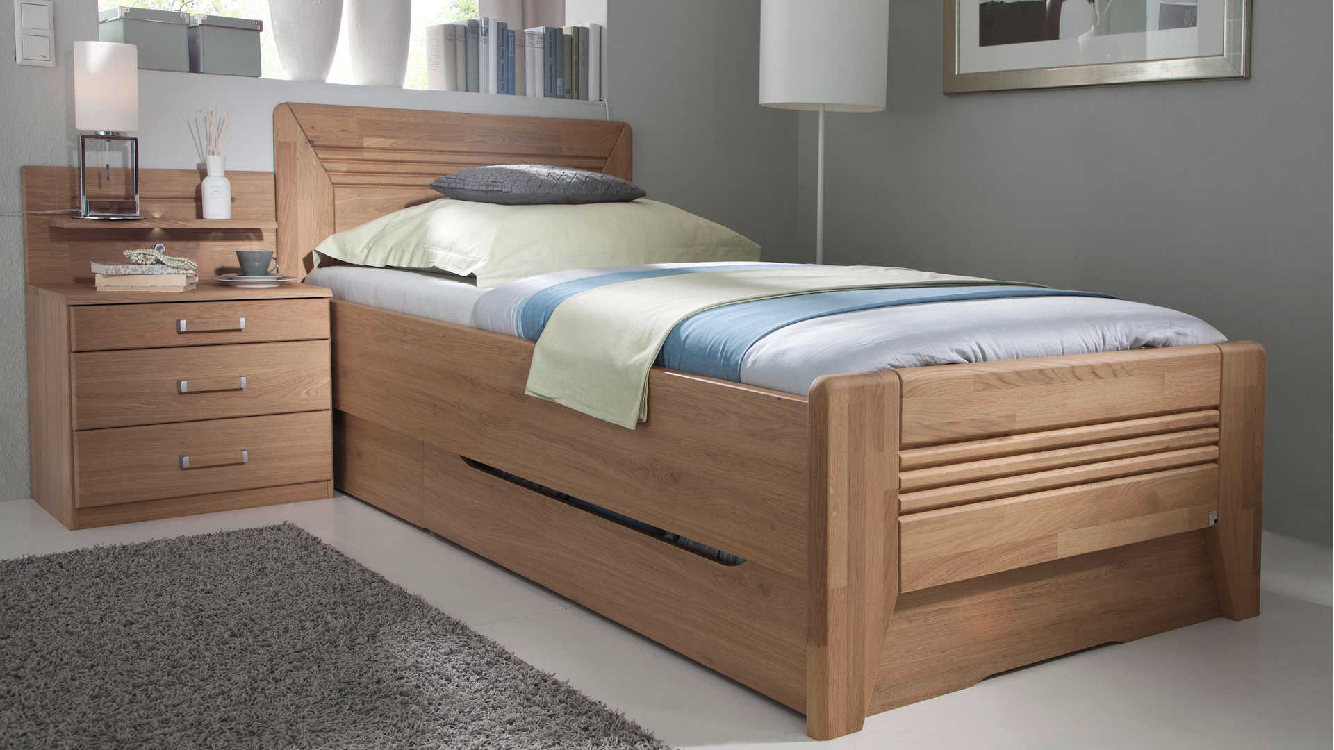 Komplettbett Z17598 - Erle natur teilmassiv