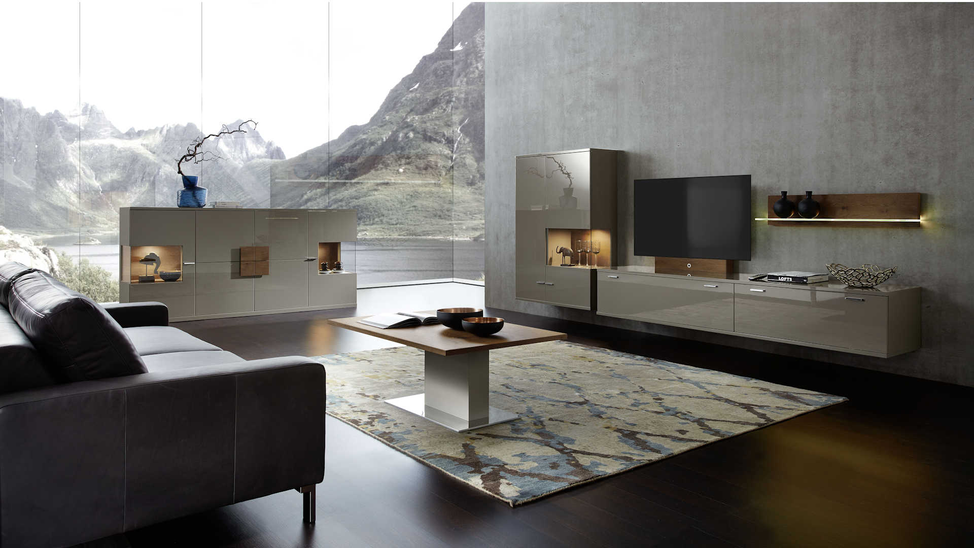 Wohnwand Z17016 - Lack in seiner schönsten Form