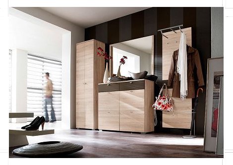 Garderobe Z18646 - Bardolino Eiche, 4-teilig