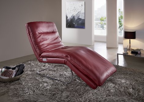 Relaxliege Z18942 -1 - Leder, elektrisch verstellbar