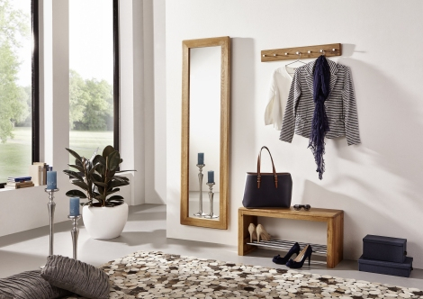 Garderobe Set Holz massiv Wildeiche Z19286-1