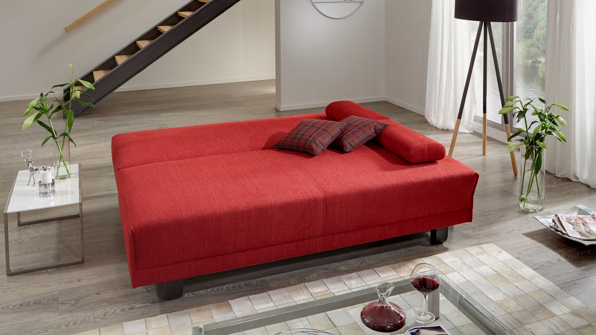 Schlafsofa Z19246 - Stoff, Bonell-Federkern