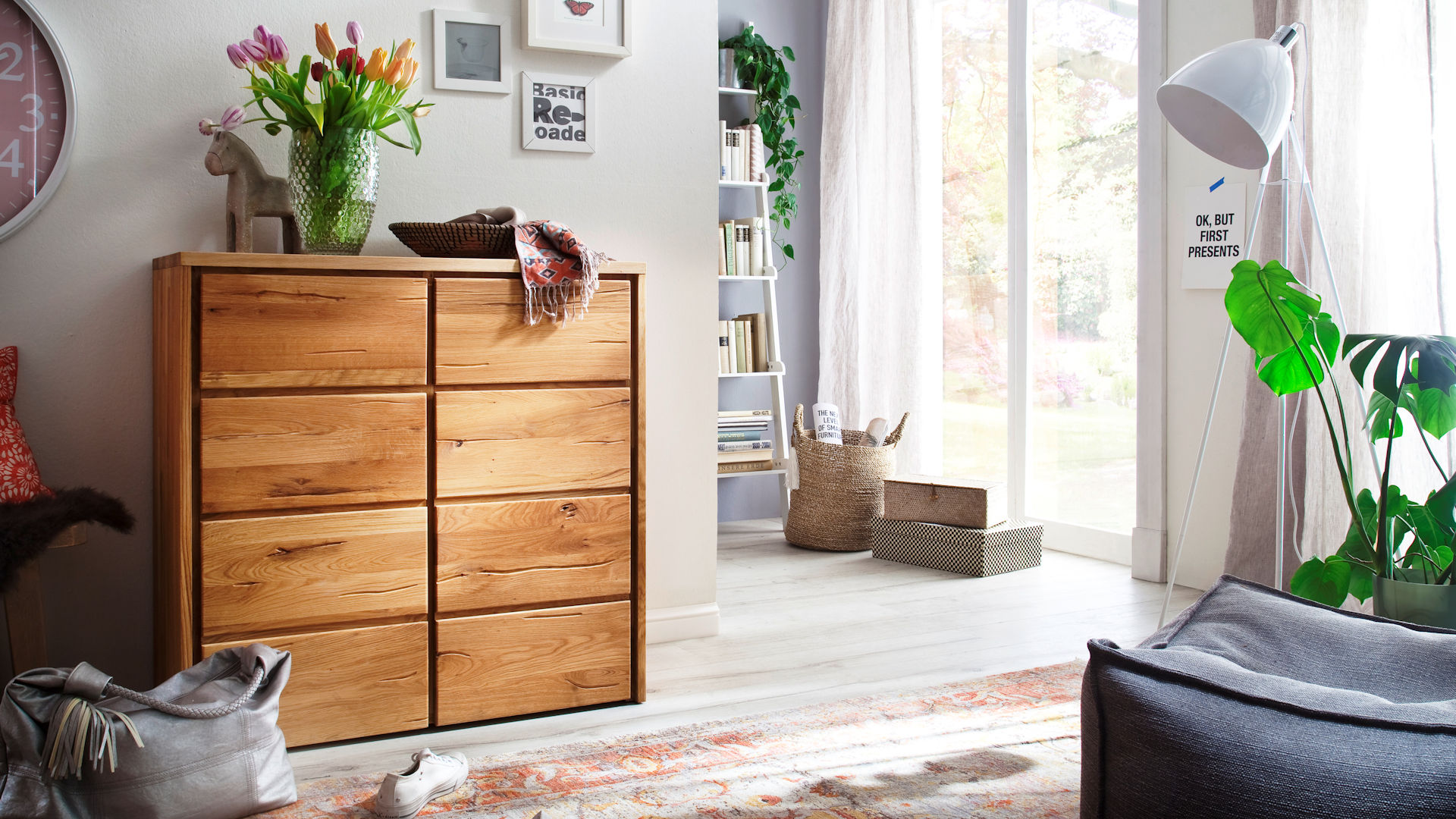 Kommode Massivholz Wildeiche Z19942-1