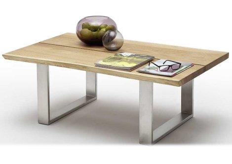 Couchtisch Asteiche Kufengestell 120x75cm Z20061