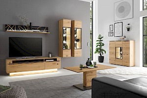 Wohnwand Z20905 - Asteiche massiv