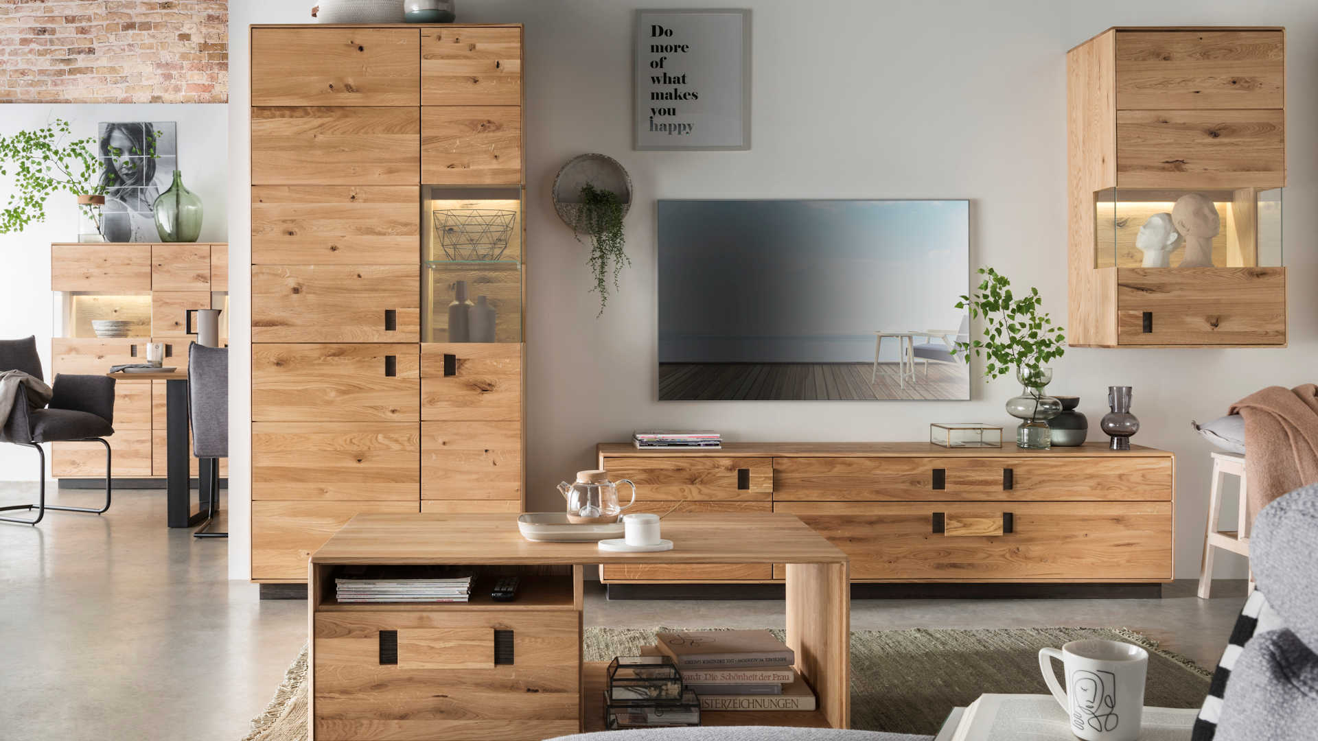 Wohnwand Massivholz Z21912