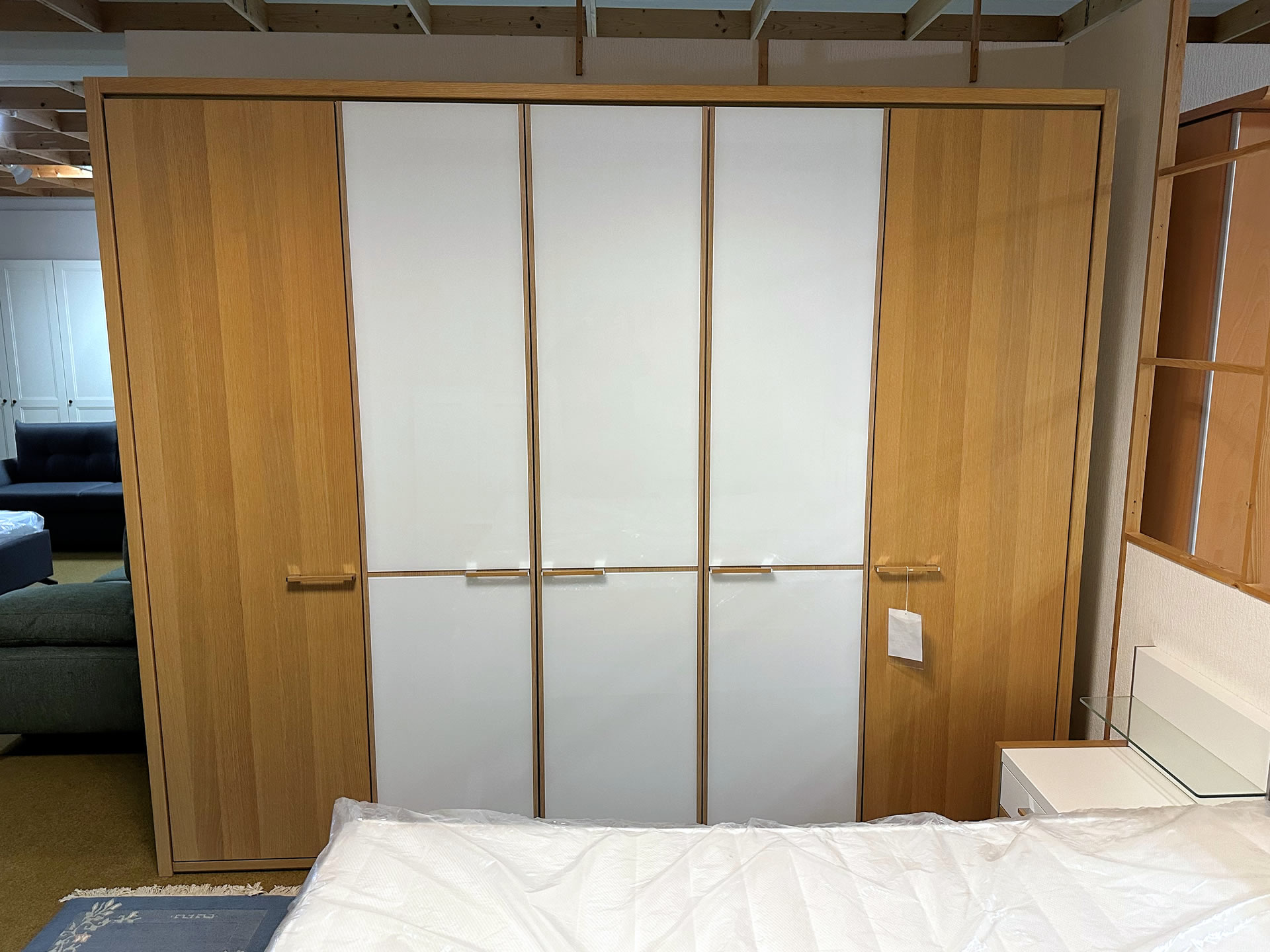 Schlafzimmer Wildeiche/Weiß