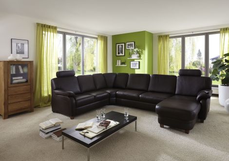 Polstergarnitur Z22187 - Lederbezug, Federkern