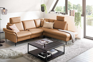 Polstereckgarnitur Z22234 - modern in curcuma