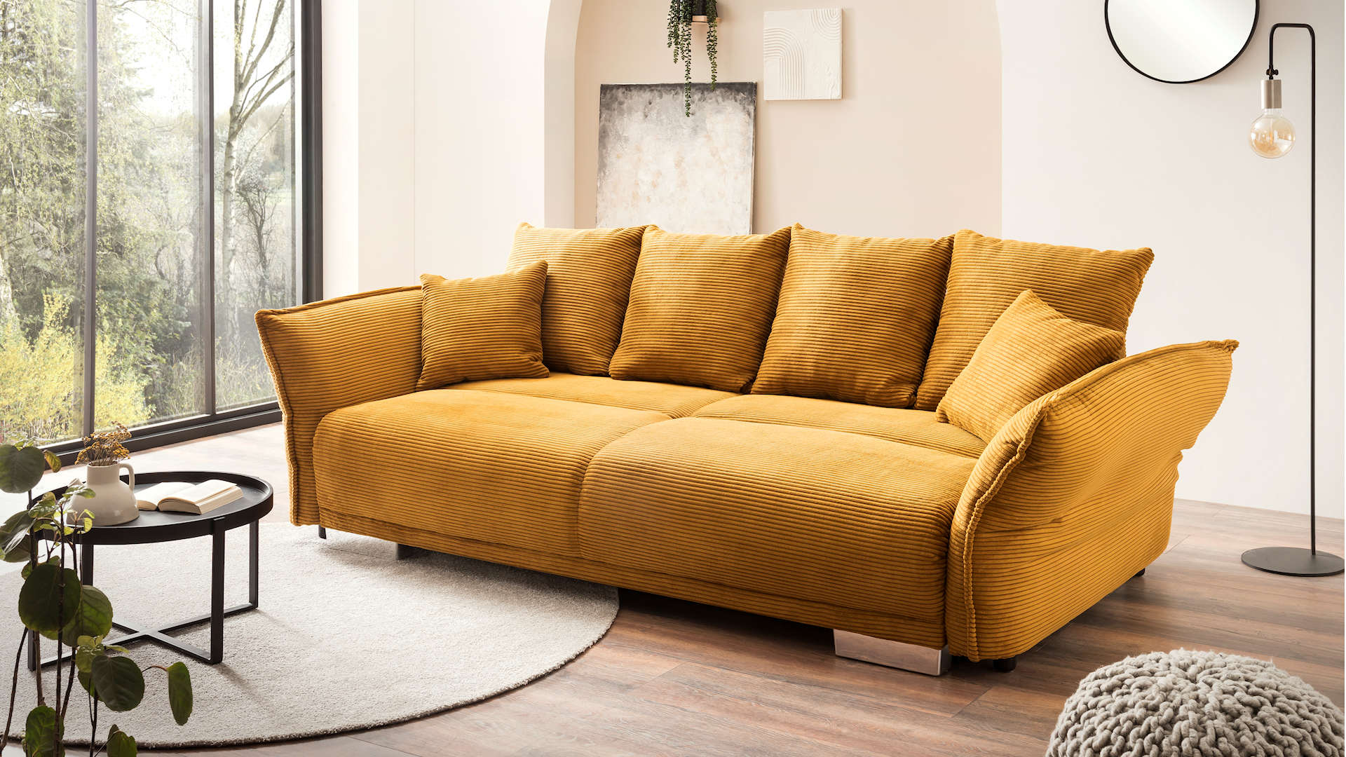 Big Sofa Cord gold Z21430