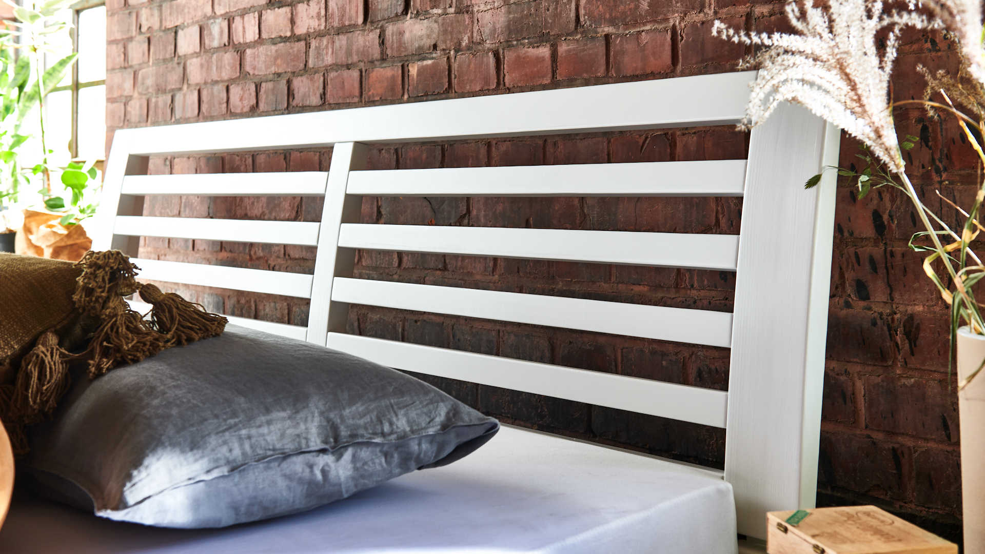 Massivholzbett Z22369-1 - Kiefer weiß, 180x200cm