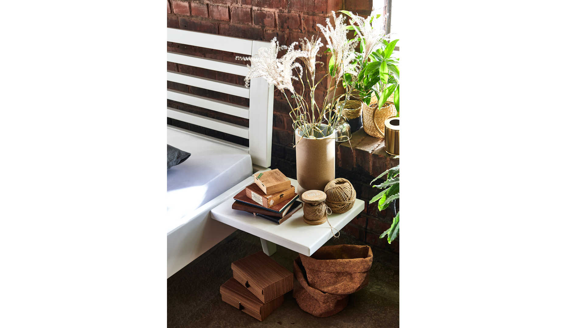 Massivholzbett Z22369-1 - Kiefer weiß, 180x200cm