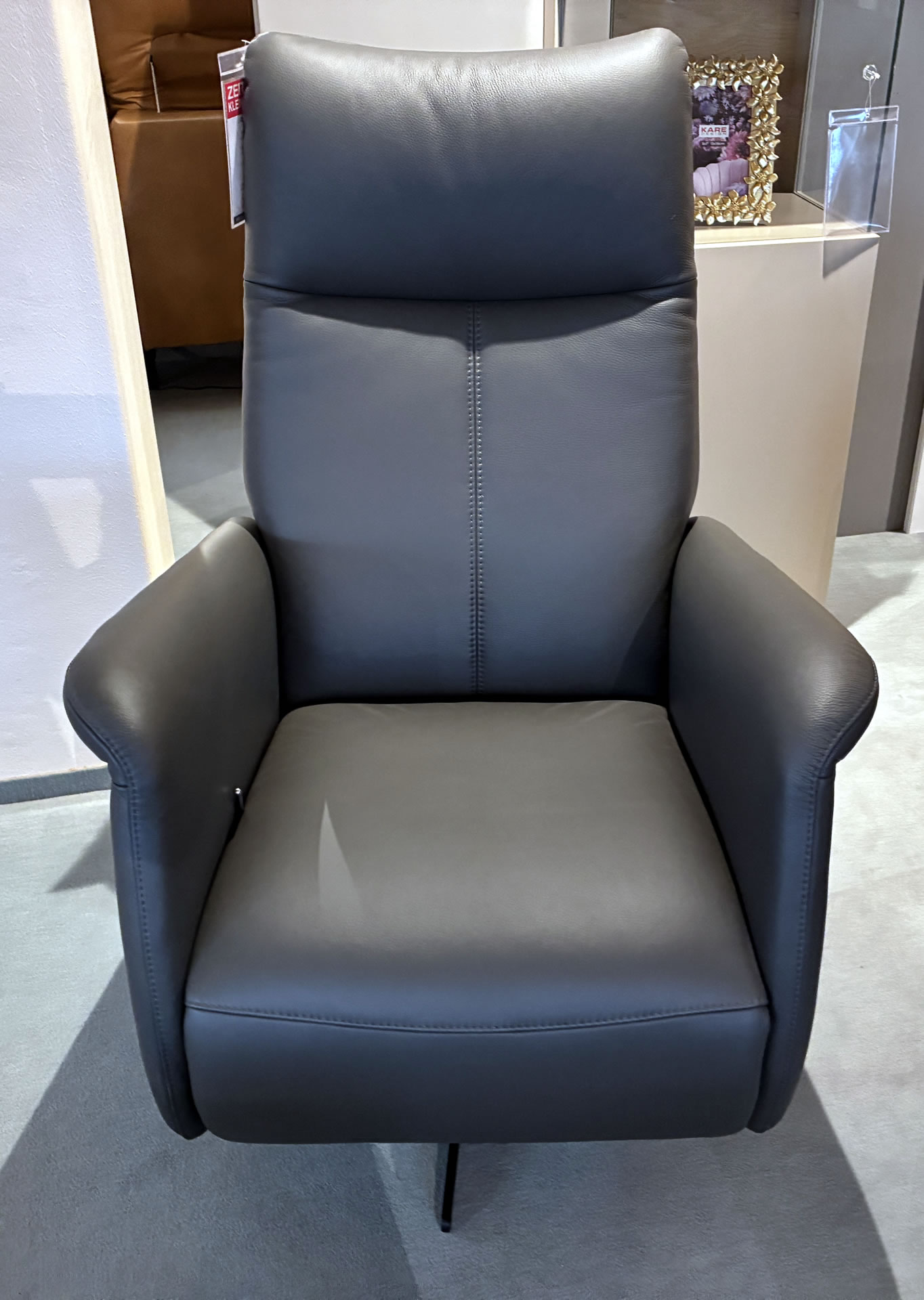 Manueller Relaxsessel BORA in Leder