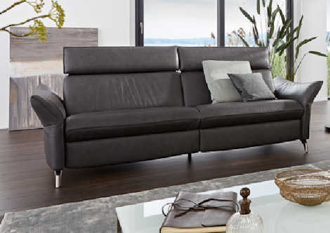 Ledersofa Z22786 - 2,5 Sitzer mit Funktion