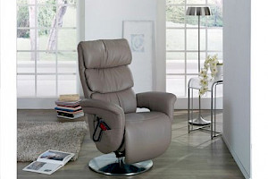 Fernseh- und Relaxsessel Z22808 - Leder, "XS"-ExtraSmall, Holzteller, verstellbar