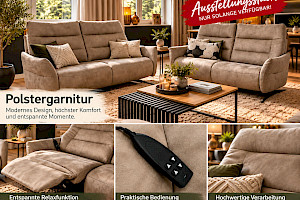 Hukla Polstergarnitur mit moto. Relaxfunktion
